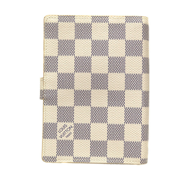 Louis Vuitton White Azur Damier White PM Agenda Canvas - Picture 1 of 6
